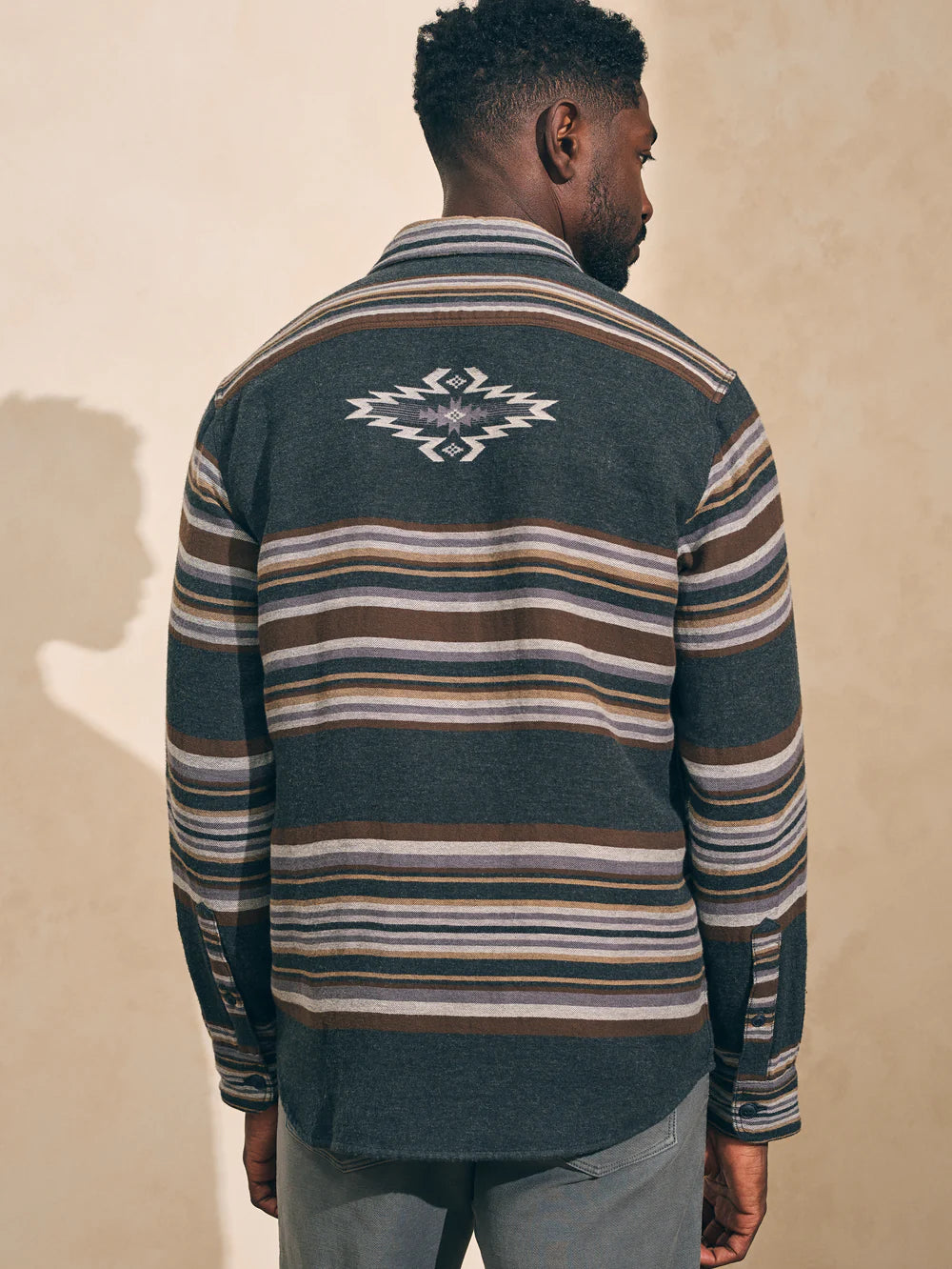 Faherty x Doug Good Feather Canyon Overshirt - Desert Blackstar Serape