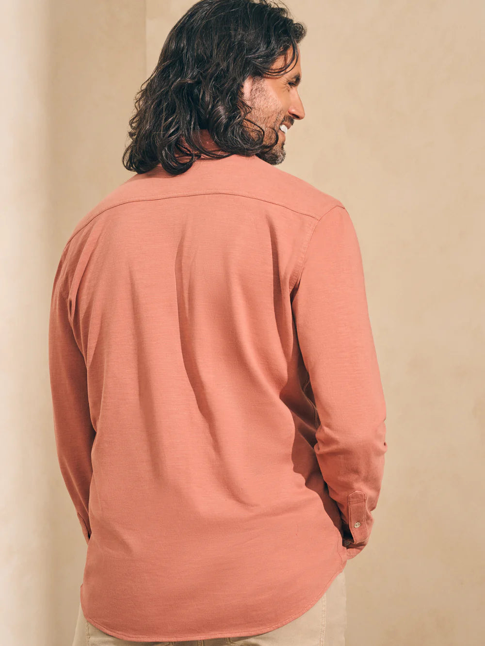 Faherty Knit Seasons Shirt (Single Pocket) - Sedona