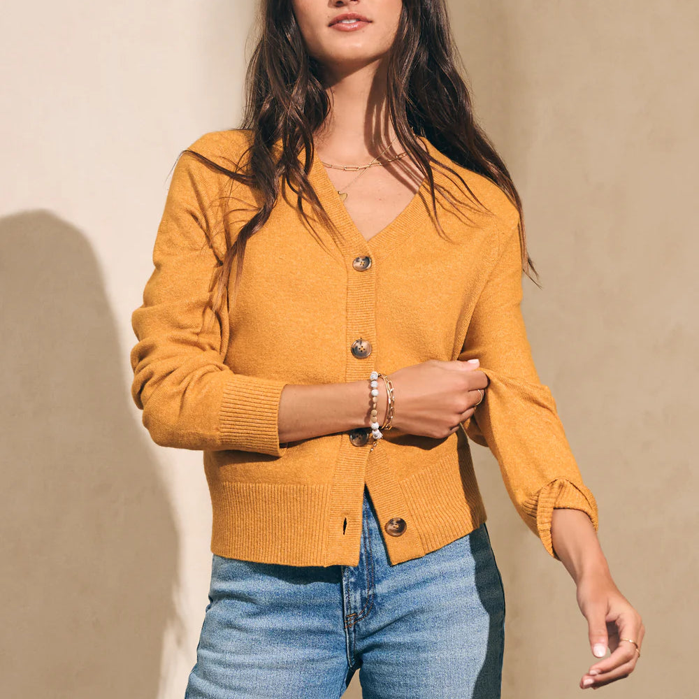 
                      
                        Faherty Jackson Cardigan - Gold Heather
                      
                    
