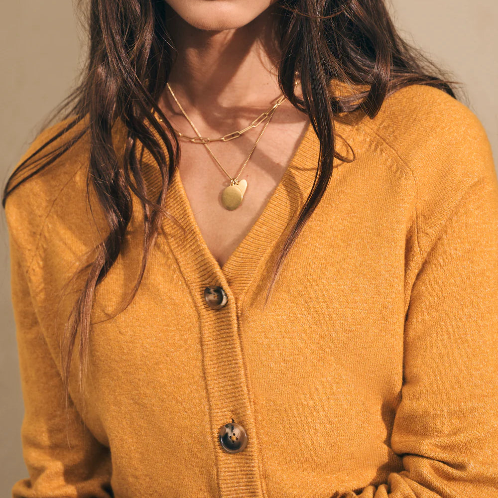 
                      
                        Faherty Jackson Cardigan - Gold Heather
                      
                    