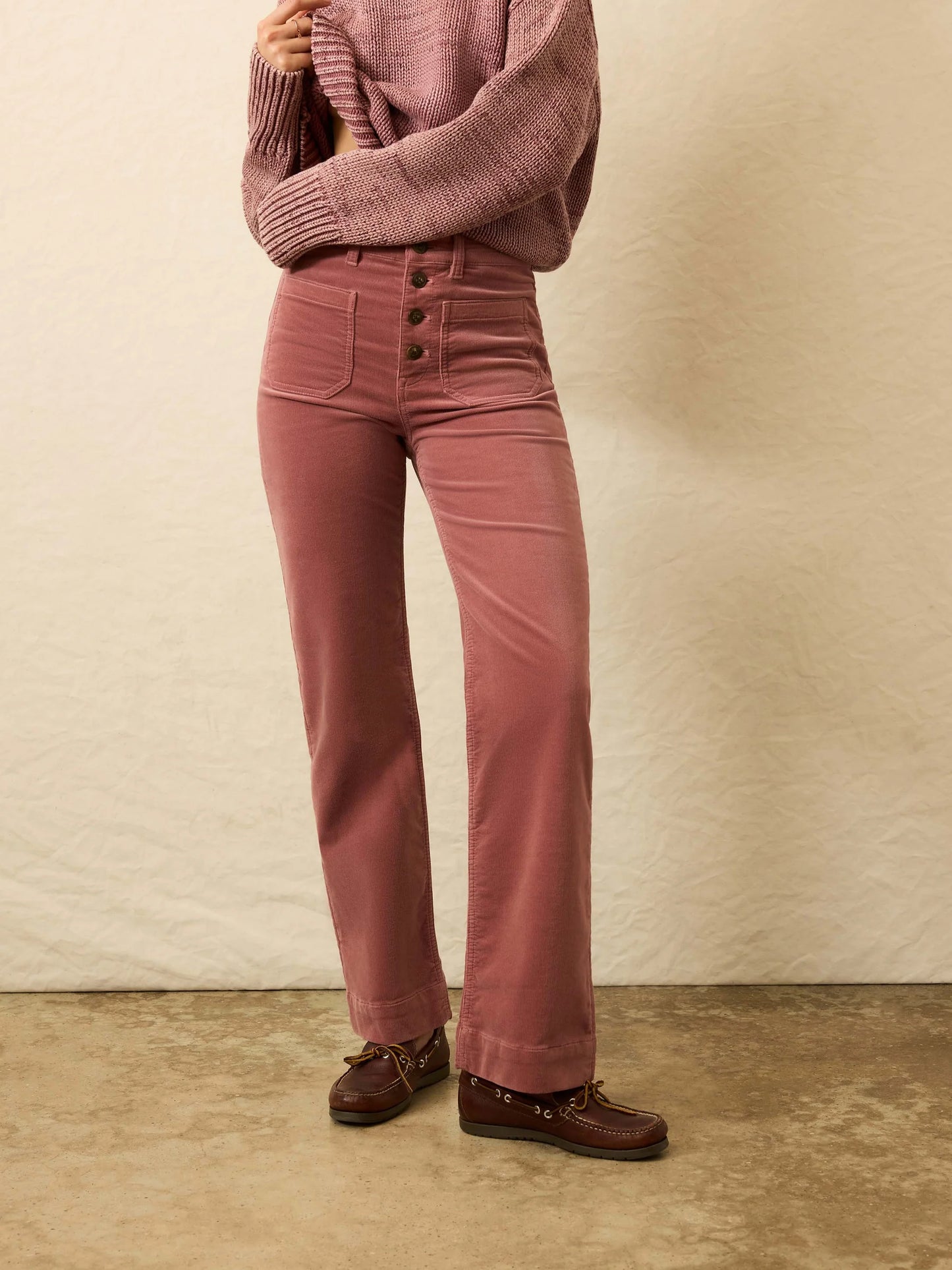 Faherty Stretch Terry Cord Patch Pocket Pant