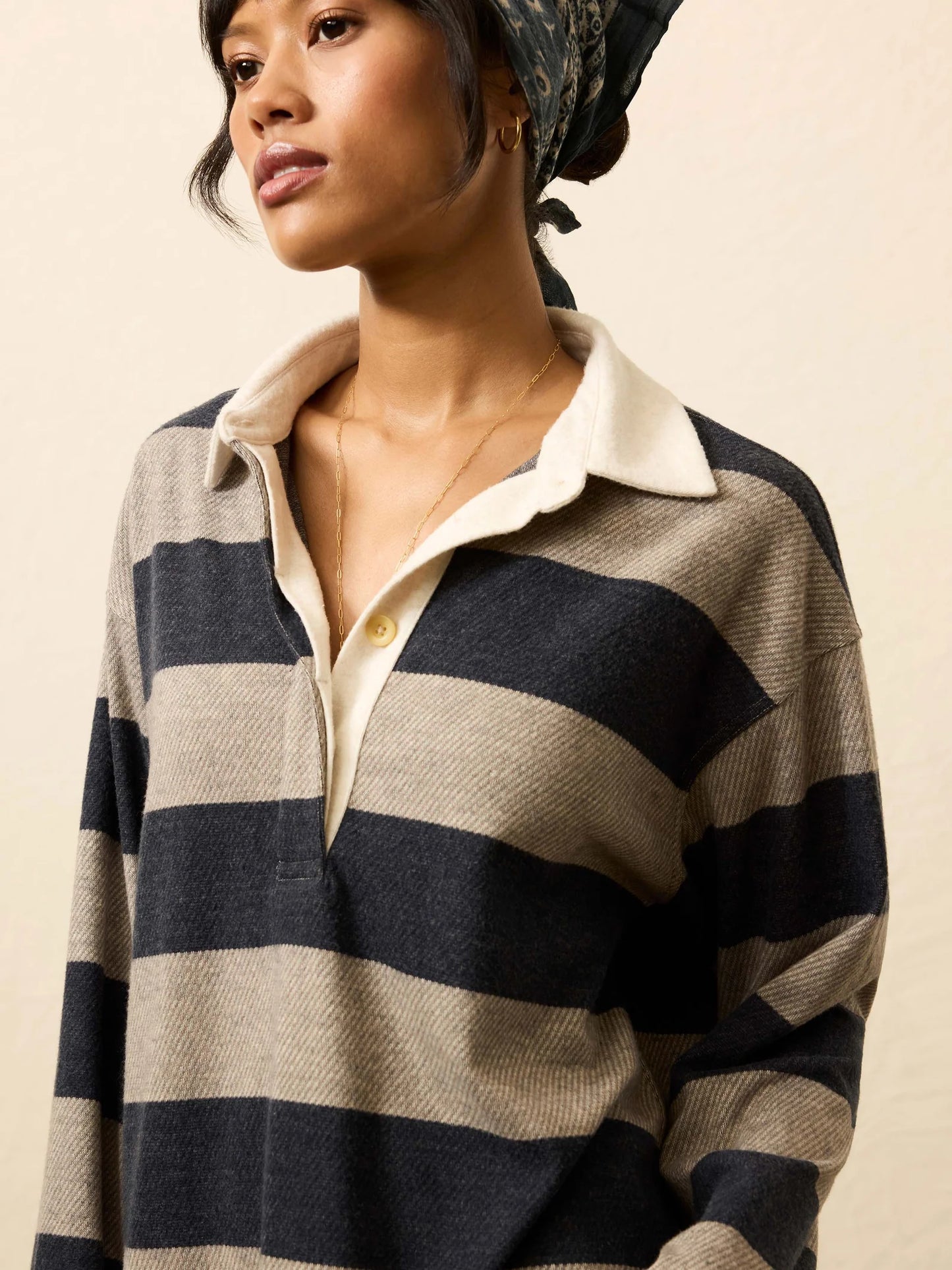 Faherty Legend Sweater Rugby Popover
