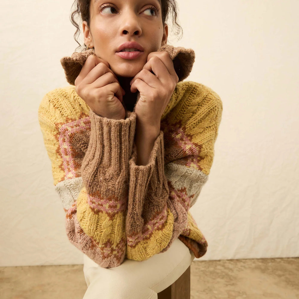 Faherty Highland Fairisle Cardigan