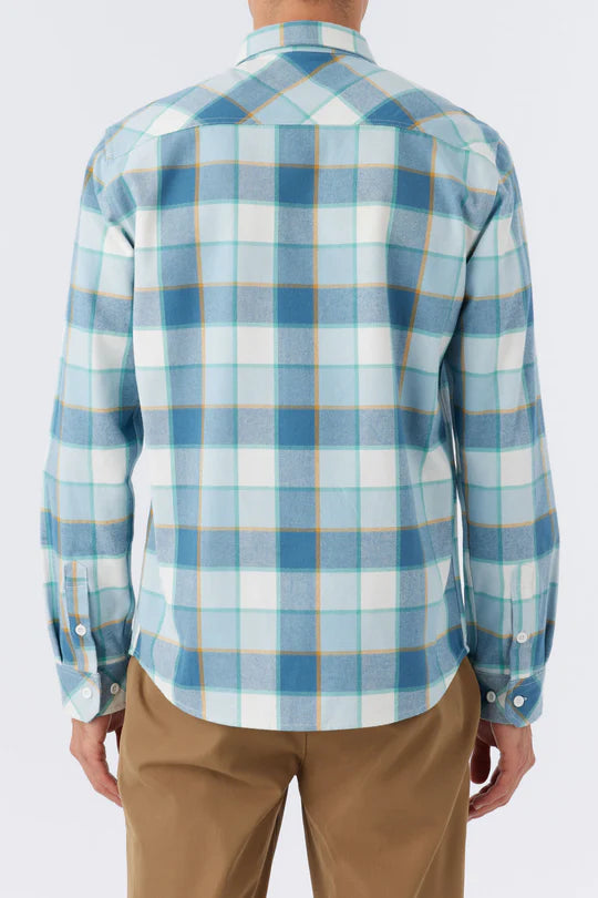 O'Neill Winslow Plaid Flannel Shirt - Dust Blue