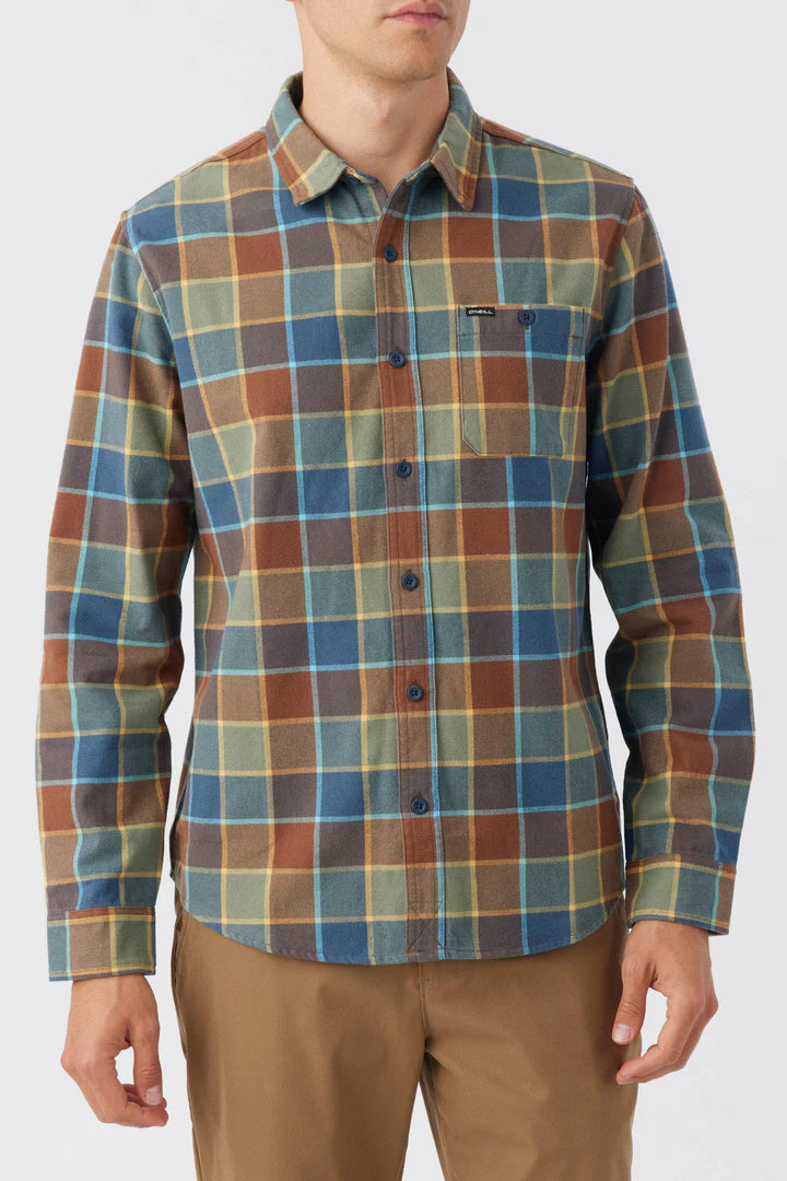 O'Neill Winslow Plaid Flannel Shirt - Sage
