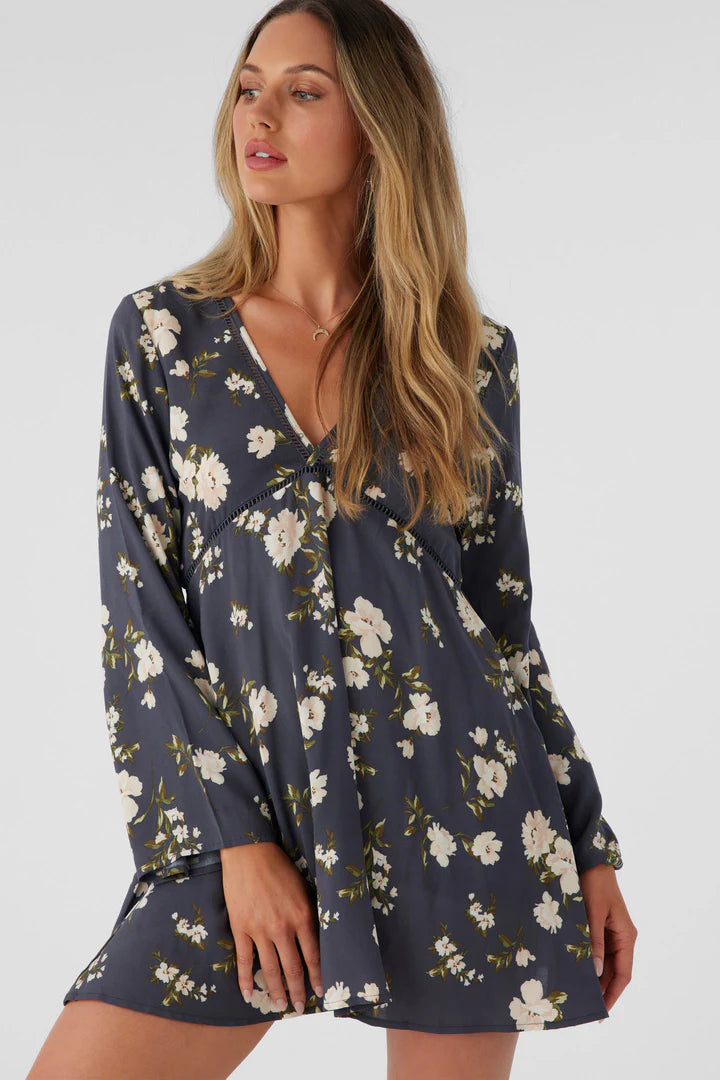 The Stevie Kendra Floral Long Sleeve Mini Dress by O’Neill