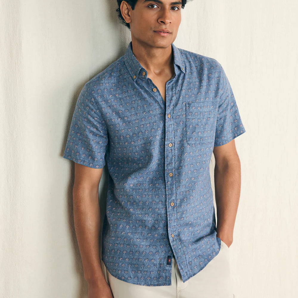 
                      
                        The Paradise Palm Short Sleeve Breeze Shirt by Faherty
                      
                    