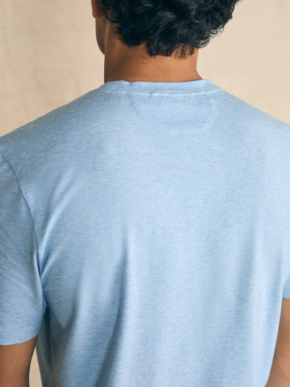 soft blue men's tee