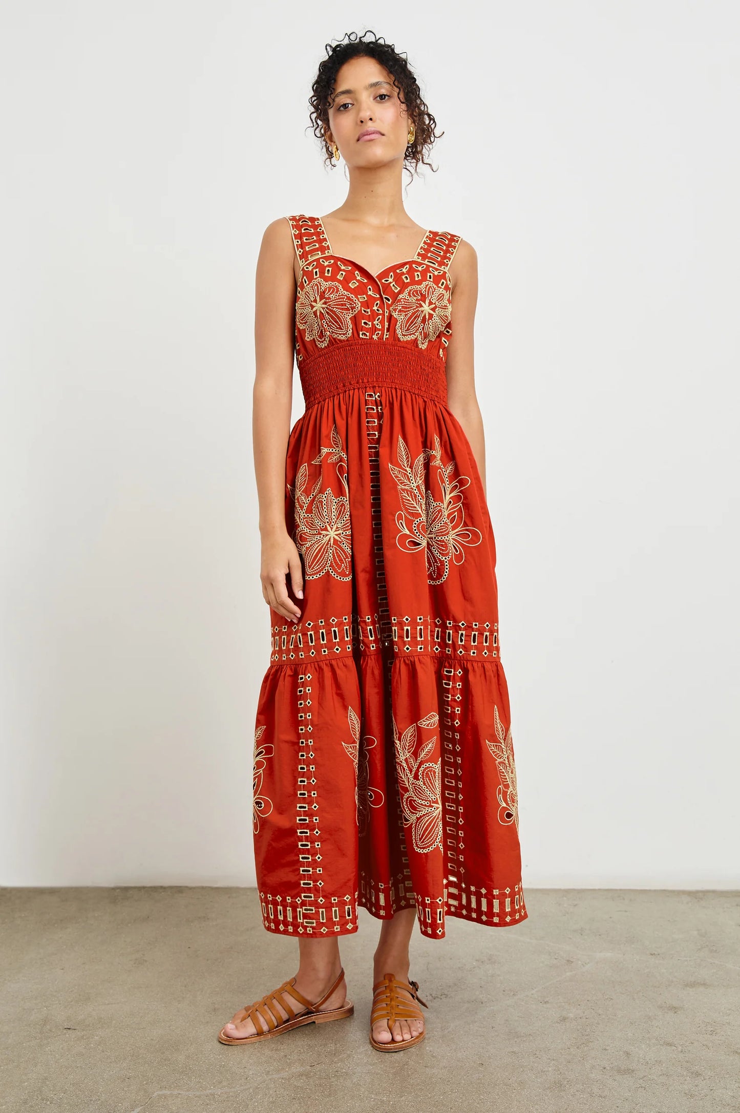 Shop the Fawn Embroidered Midi Dress by Rails at Harbour Thread