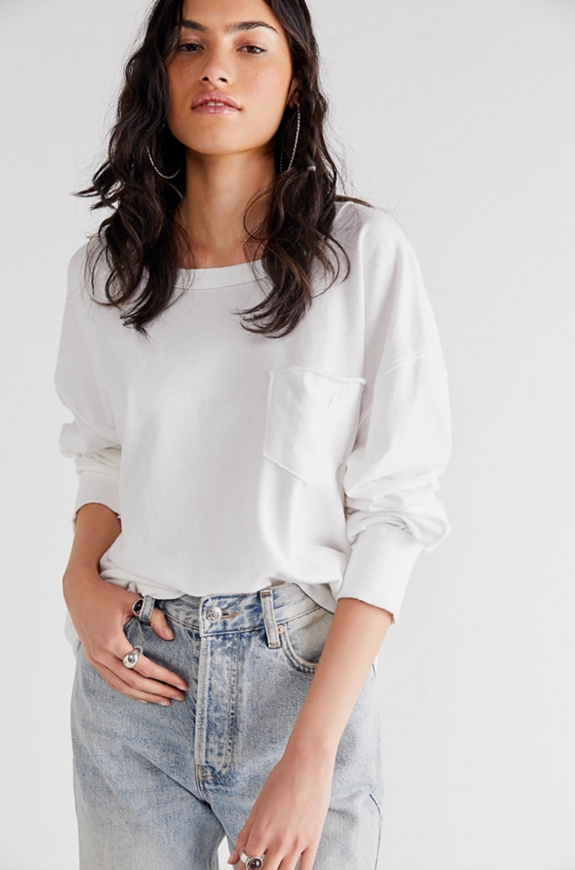 Free People Fade Into You Long Sleeve Tee