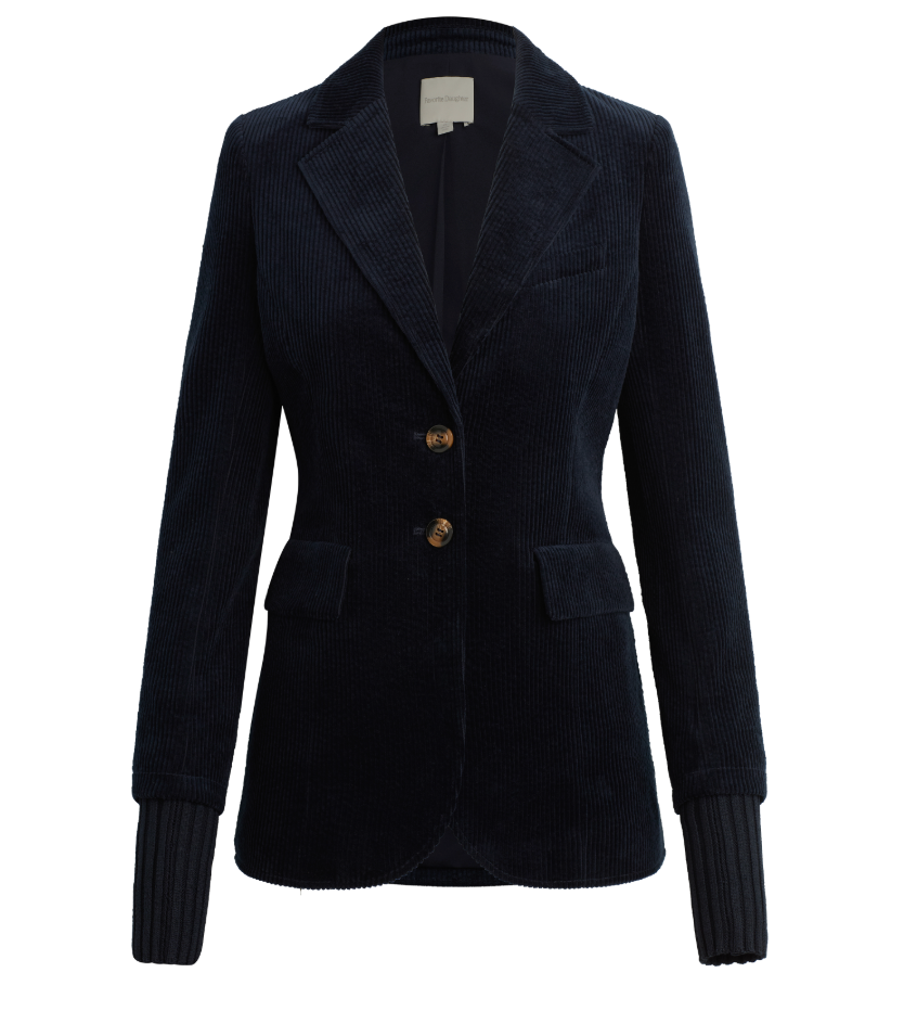The Cord City Blazer in Navy by Favorite Daughter