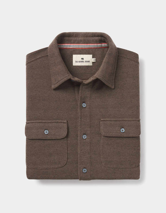 The Normal Brand Textured Knit Shirt - Java