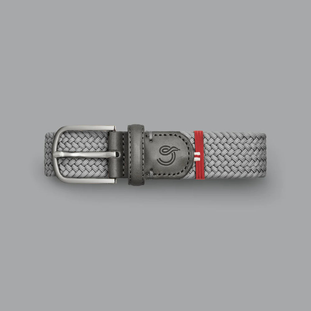 
                      
                        The Forte Dei Marmi La Boucle belt, braided in the color Glacier Grey.
                      
                    