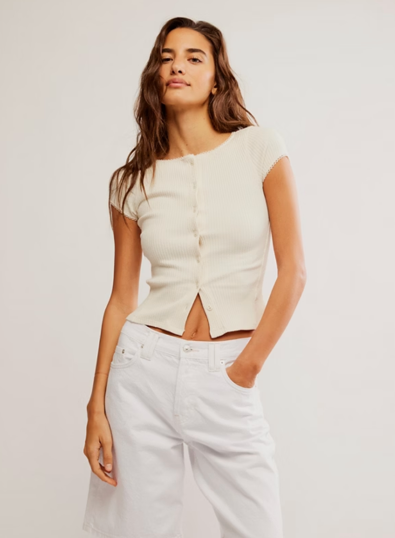 For cute and classic spring style, shop the Most Wanted Cardi by Free People at Harbour Thread