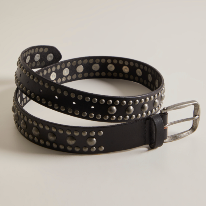 The Black Sola Studded Belt by Free People