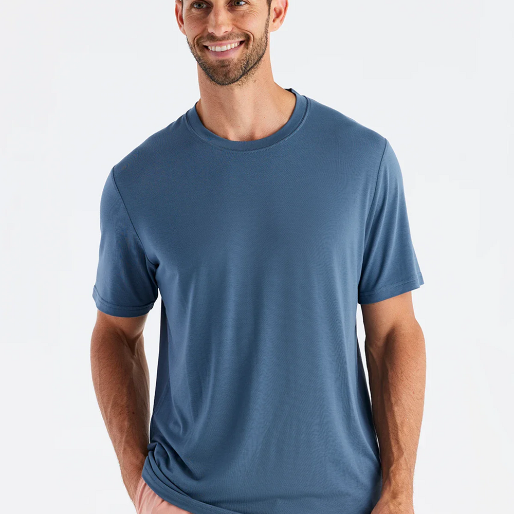 
                      
                        The Free Fly Men's Bamboo Motion Tee is available at Harbour Thread men's store in St. Petersburg, FL. 
                      
                    