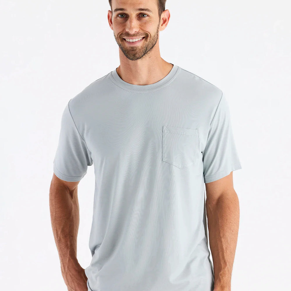 
                      
                        Free Fly's Men's Bamboo Flex Pocket Tee is available to shop at Harbour Thread in color Heather Aspen Grey.
                      
                    