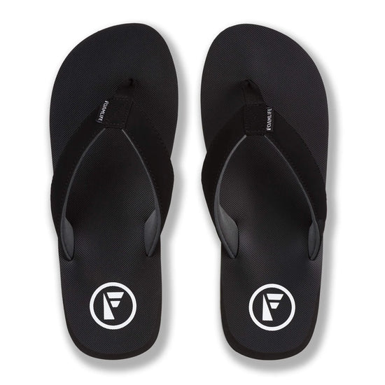 FoamLife Tarlan Men's Flip Flops - Black