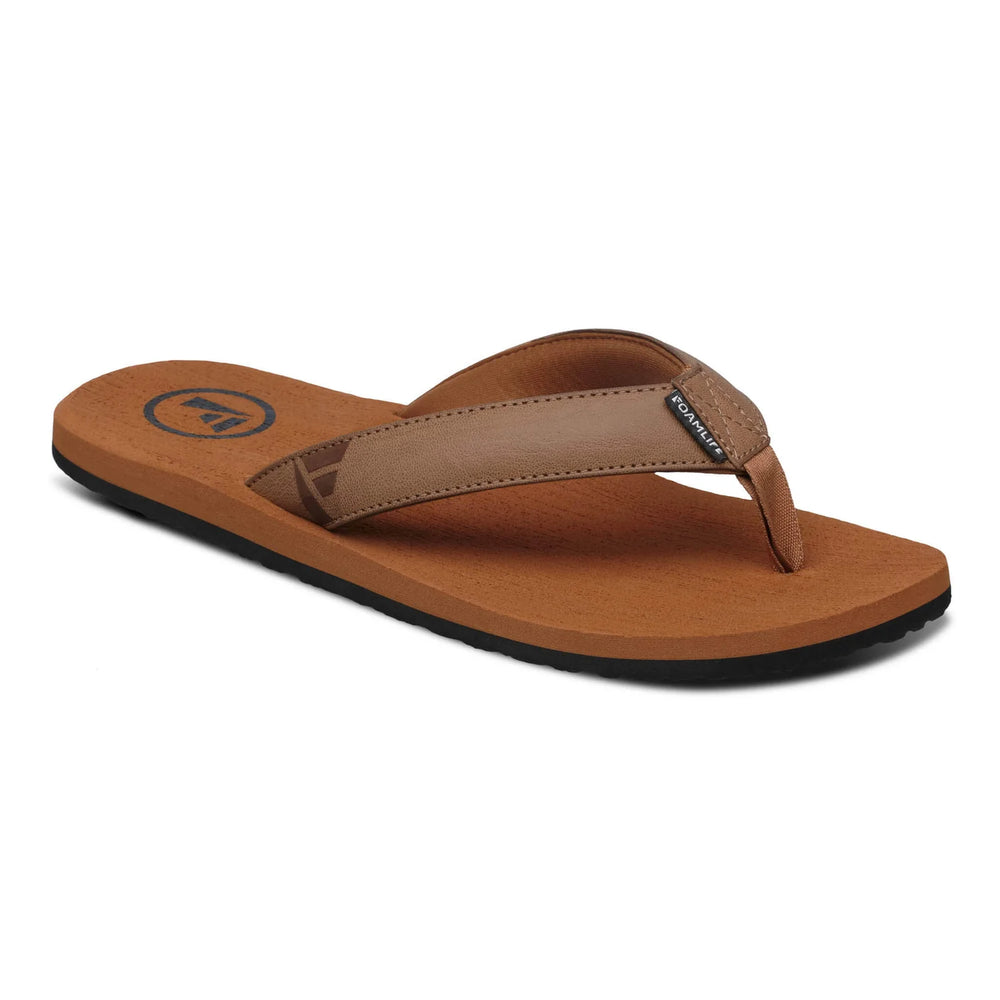 
                      
                        FoamLife Seales Men's Vegan Leather Flip Flops - Tan/Tan
                      
                    