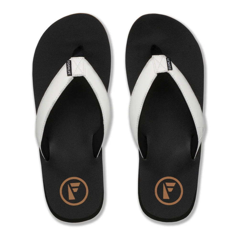 
                      
                        FoamLife Traa SC Men's Flip Flops - Black/White
                      
                    