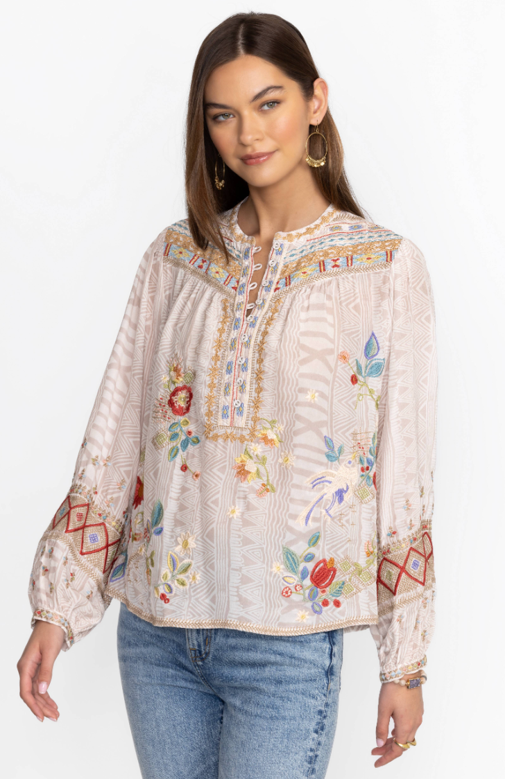 The Forest Fern Blouse by Johnny Was