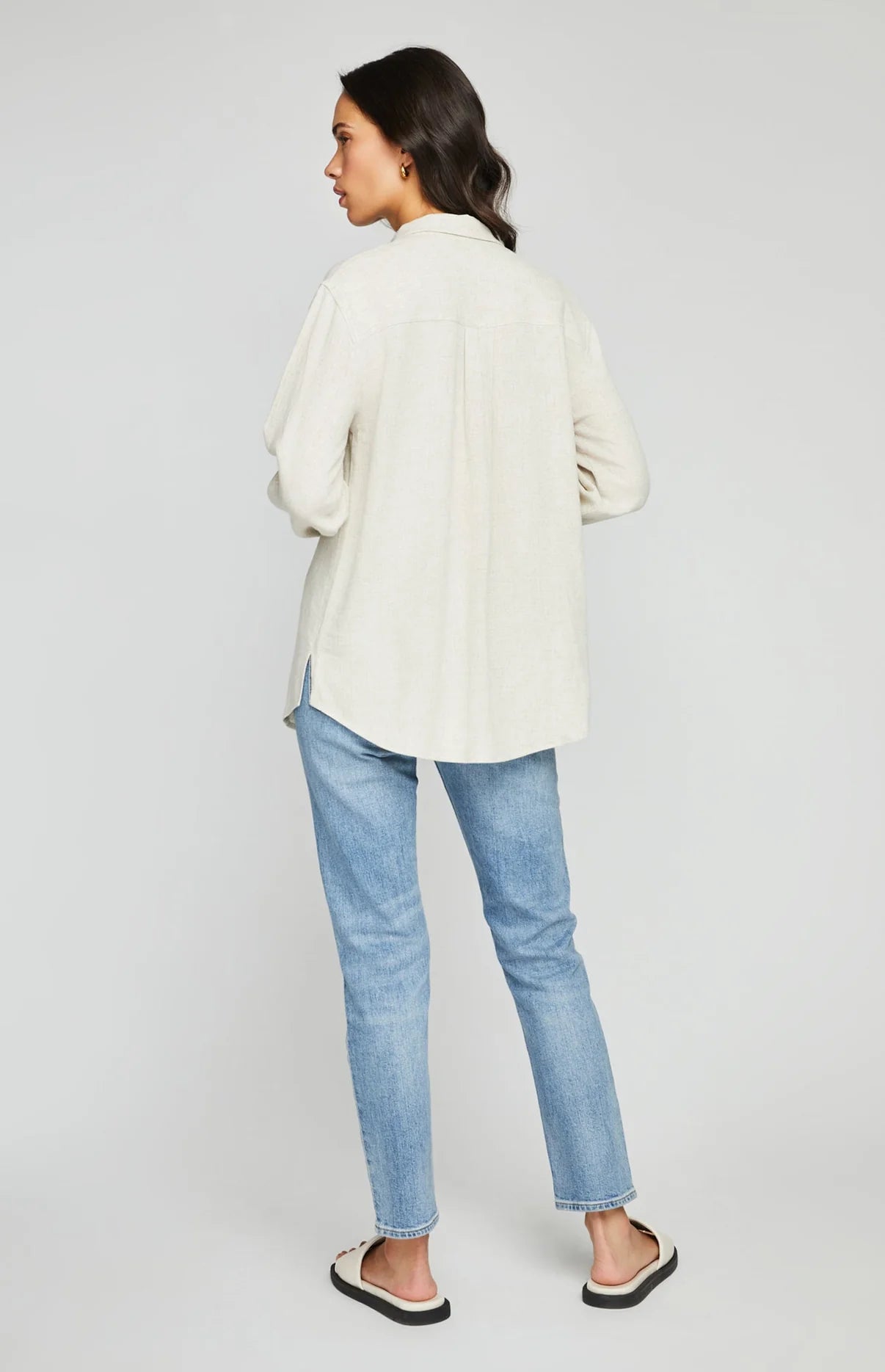 Back view of the Portia Button Down Shirt by Gentle Fawn