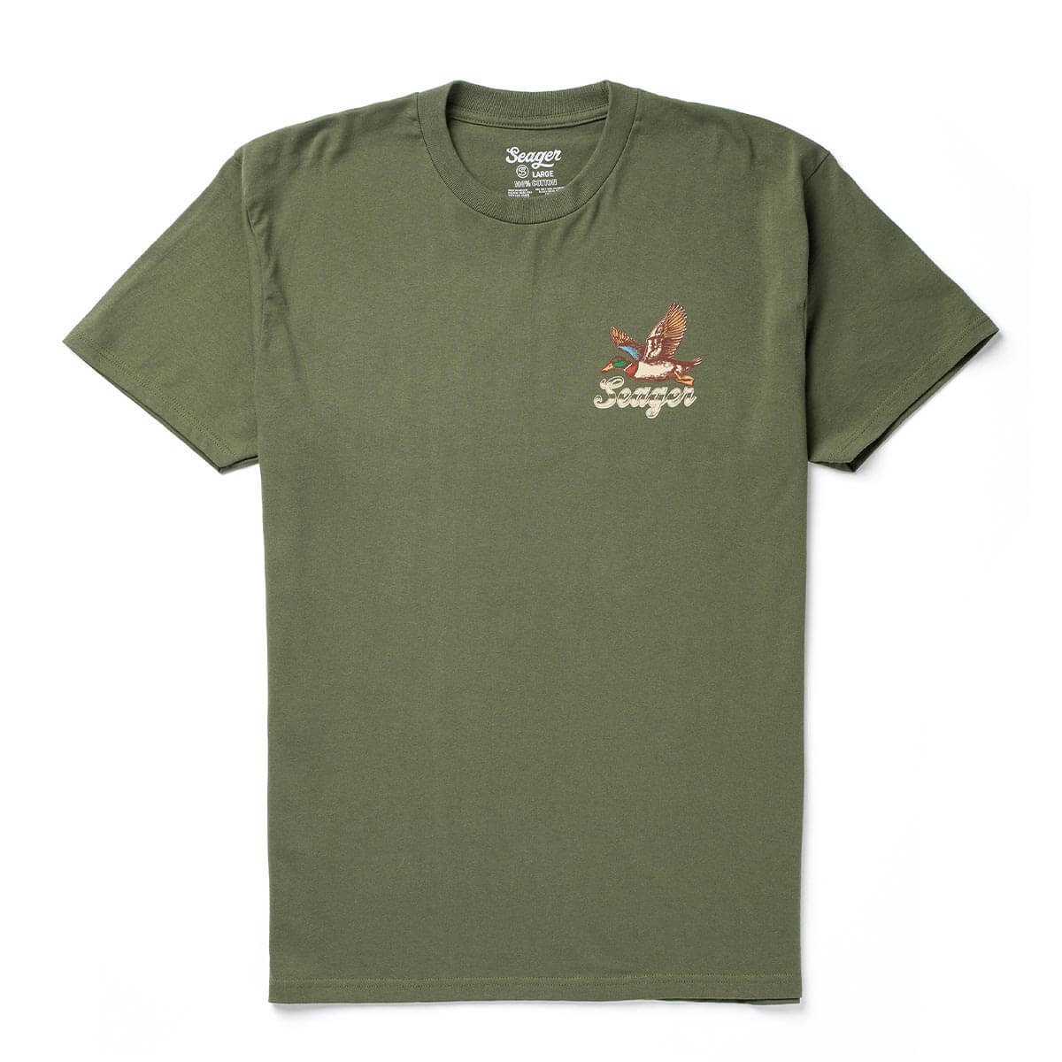 Seager Greenhead Tee in Surplus Green