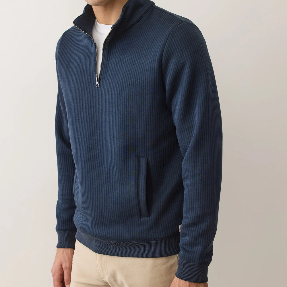Marine Layer Men's Corbet Quilted Quarter Zip Pullover