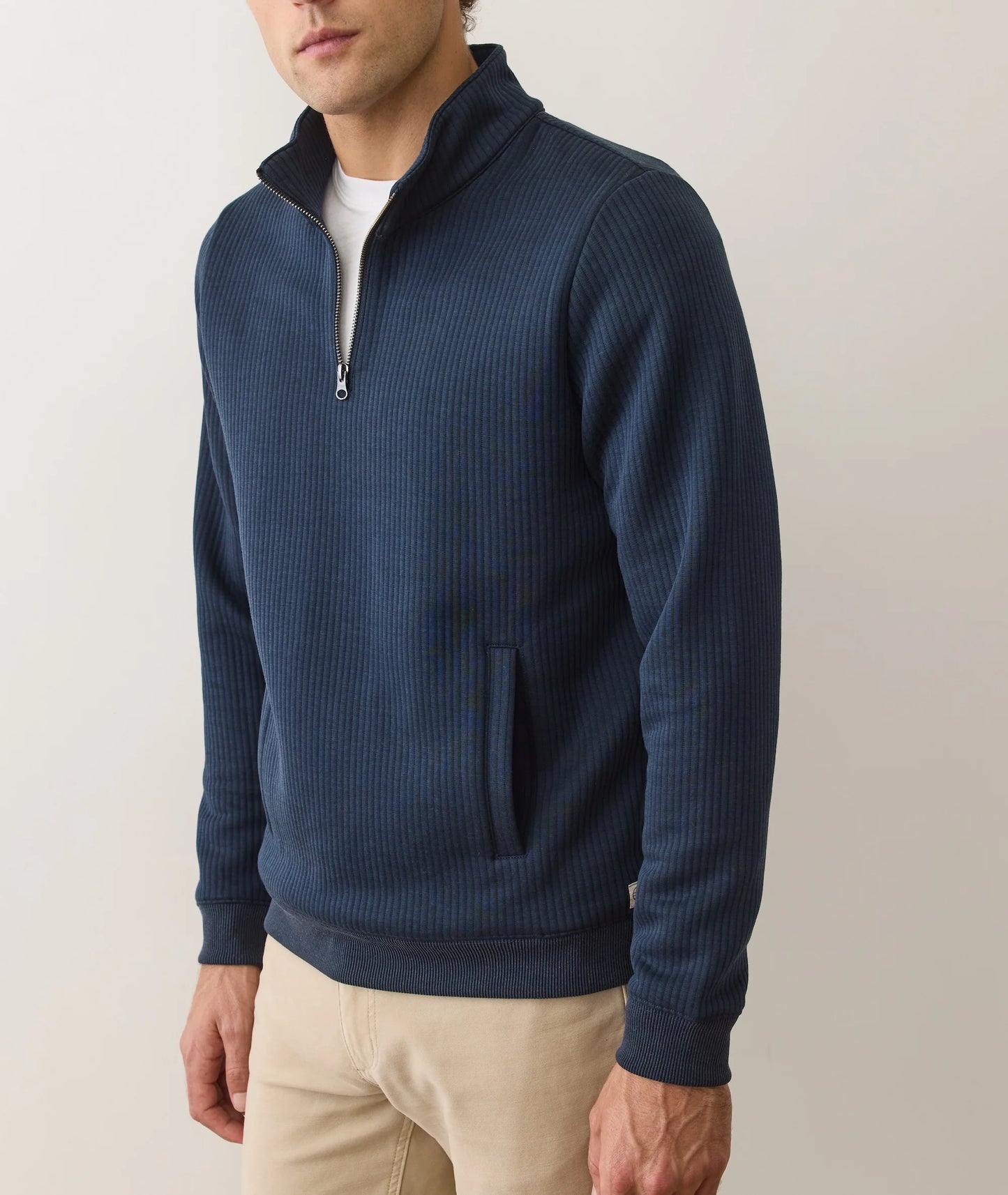 Marine Layer Men's Corbet Quilted Quarter Zip Pullover