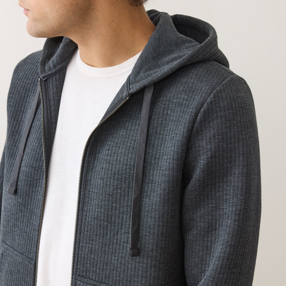 Marine Layer Corbet Quilted Zip Hoodie