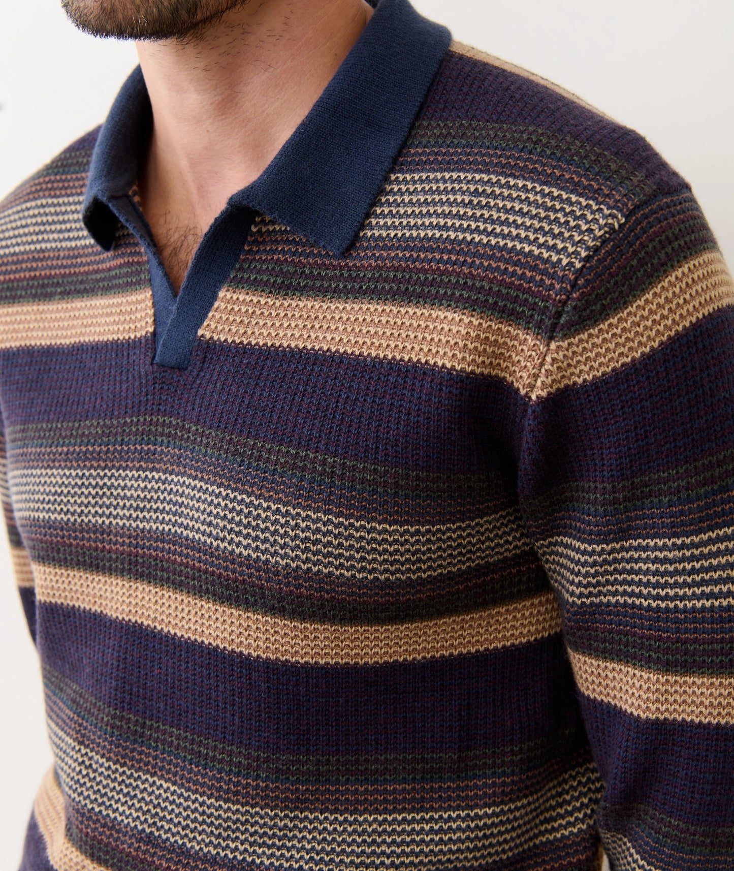 Marine Layer Liam Long Sleeve Sweater Polo