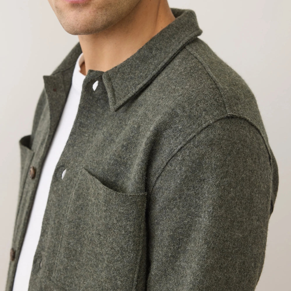 Marine Layer Mendocino Boiled Wool Overshirt
