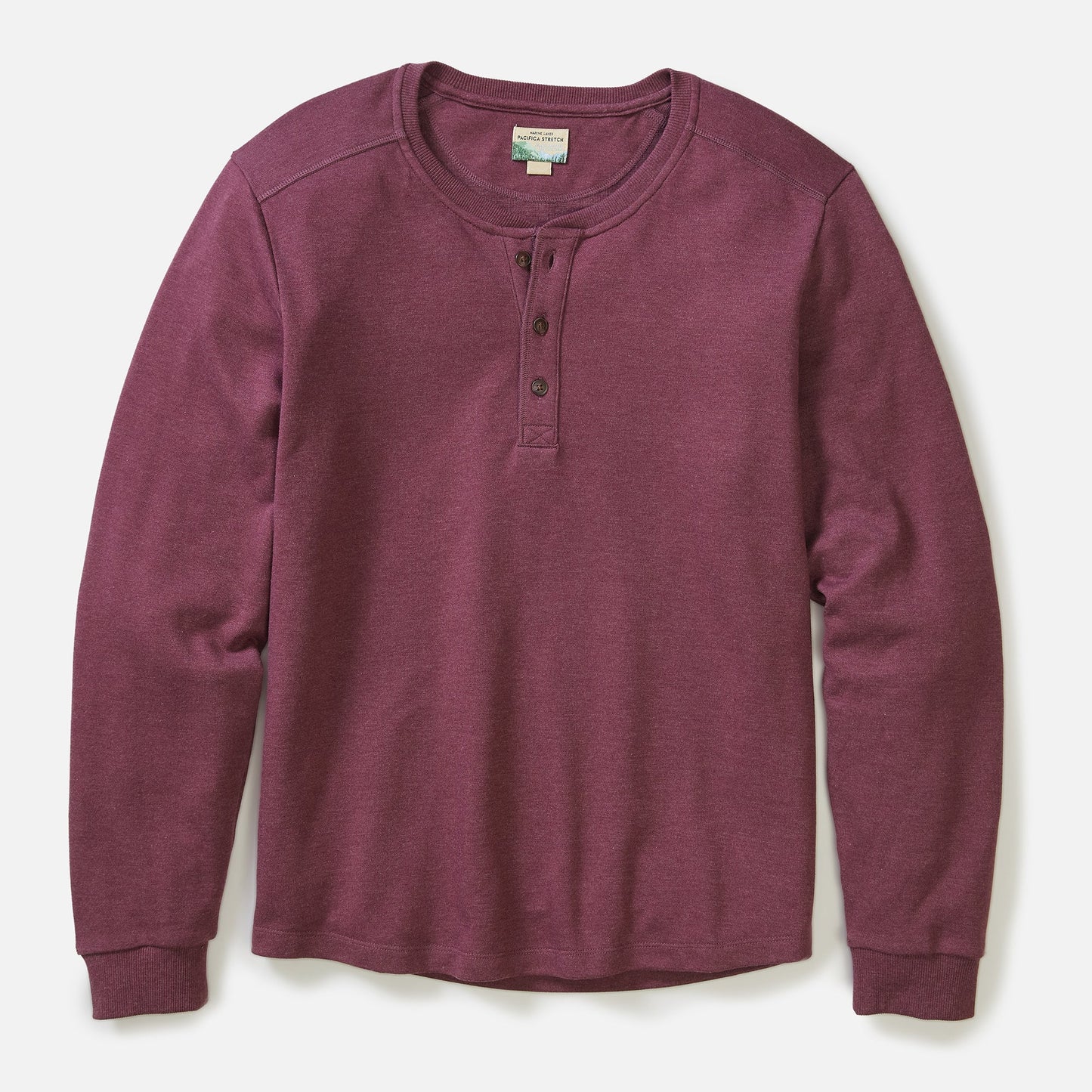 Marine Layer Pacifica Stretch Henley in Fig
