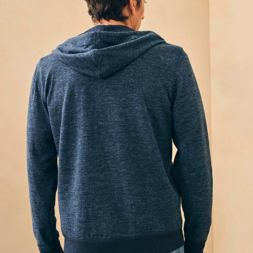 
                      
                        Faherty Double Knit Zip Hoodie - Varsity Navy Heather
                      
                    