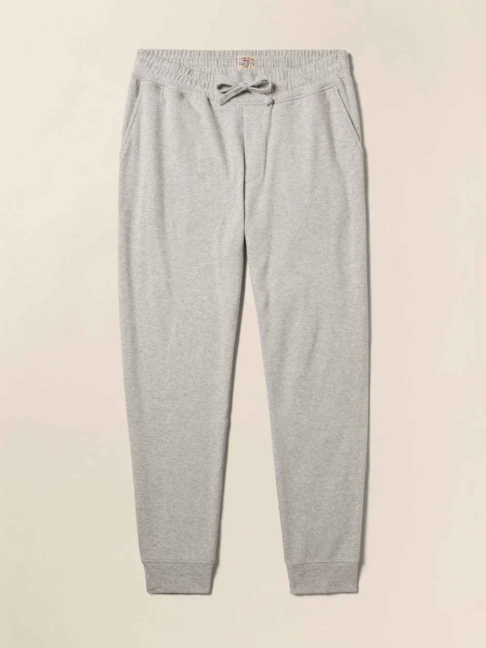 Men's light grey heather sweatpants from Faherty