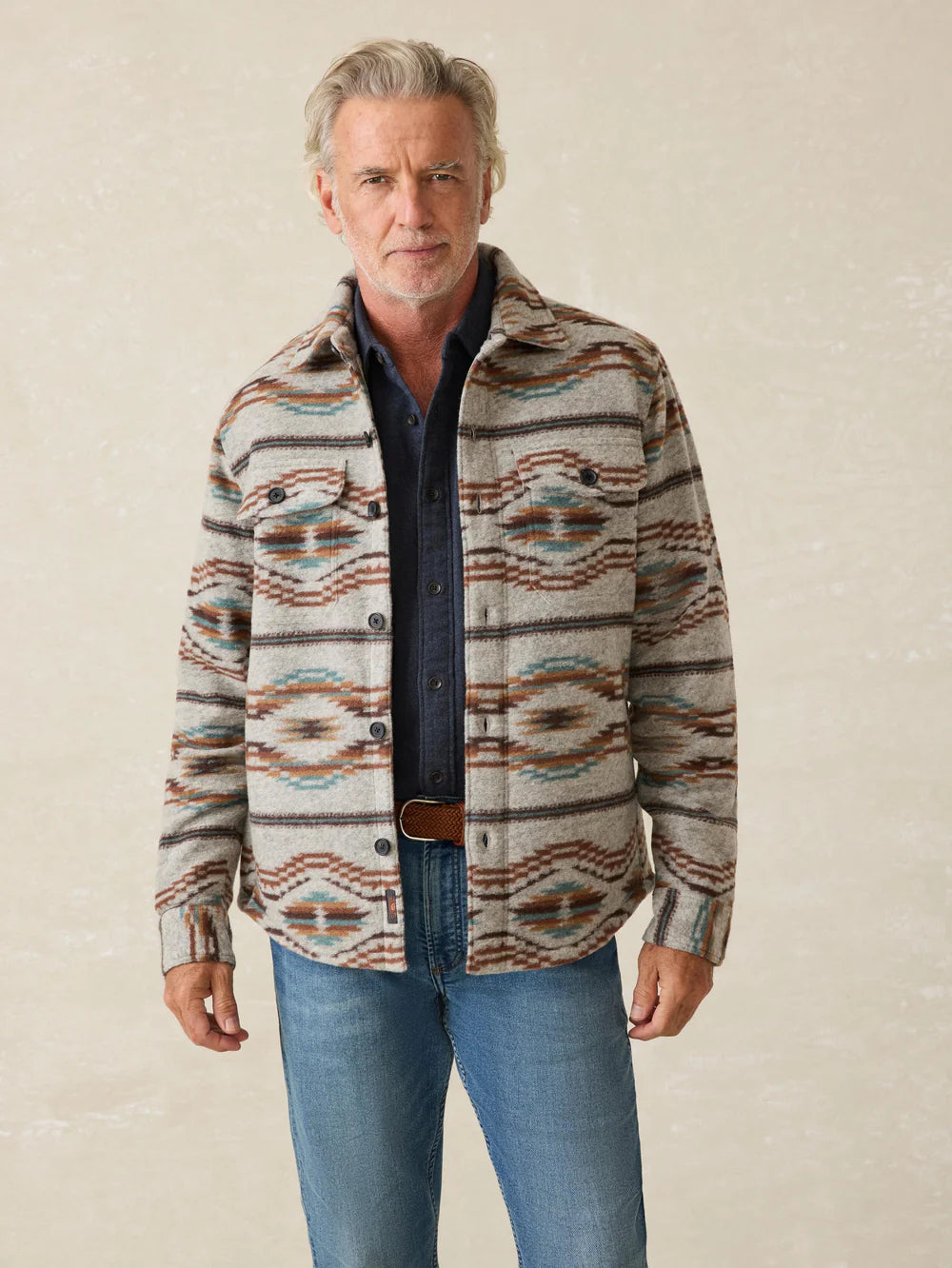 The Range Thunder Voice Eagle High Pile Fleece Lined CPO by Faherty 