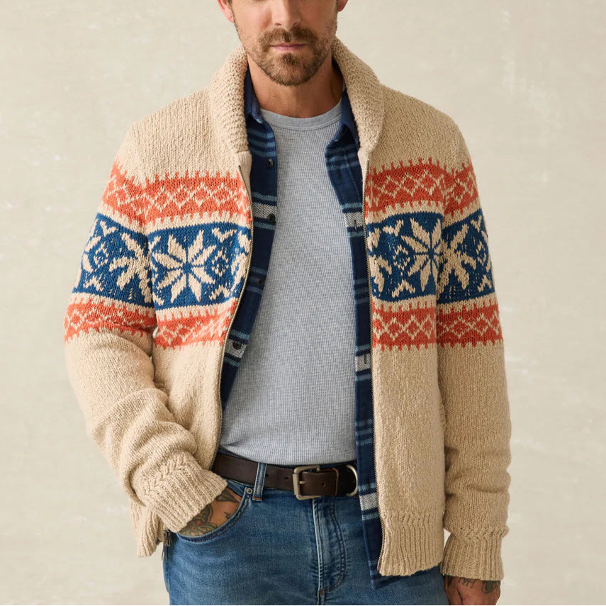 Faherty Surf To Snow Zip Cardigan | Harbour Thread