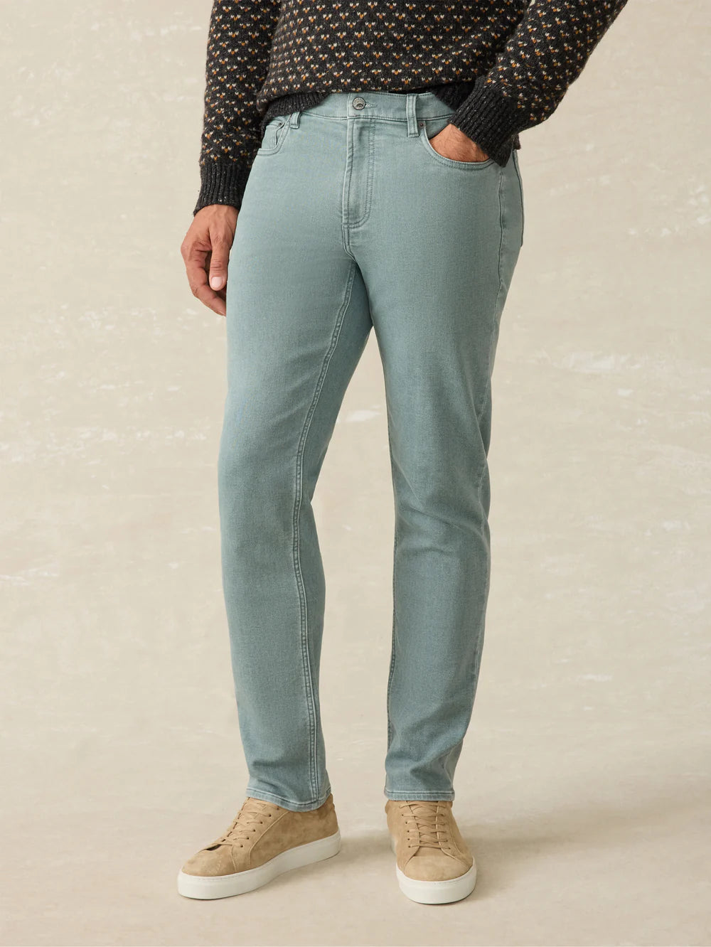 Faherty Stretch Terry 5-Pocket Pant