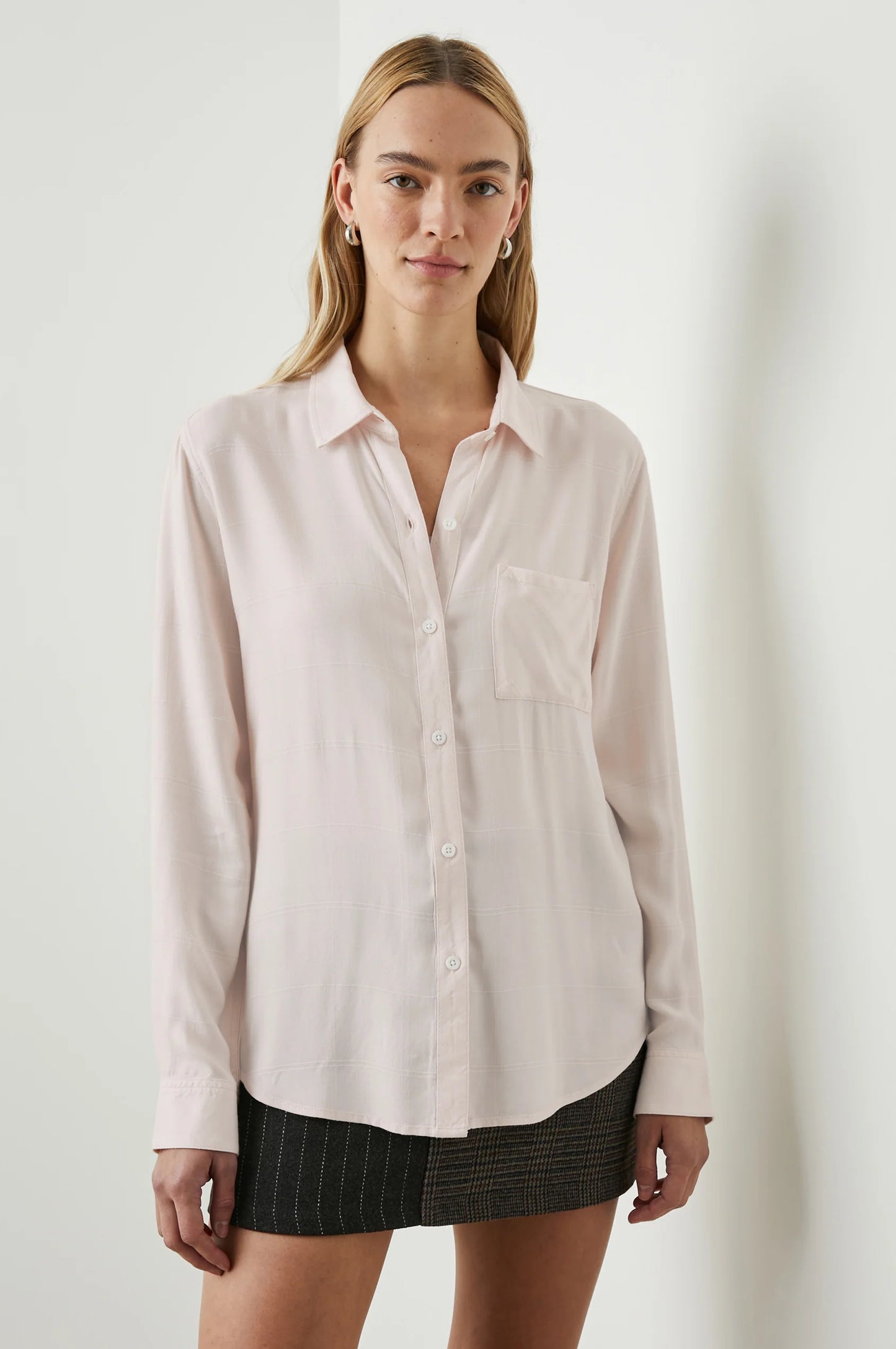 The Hunter Shirt in the color Rosewater, by Rails