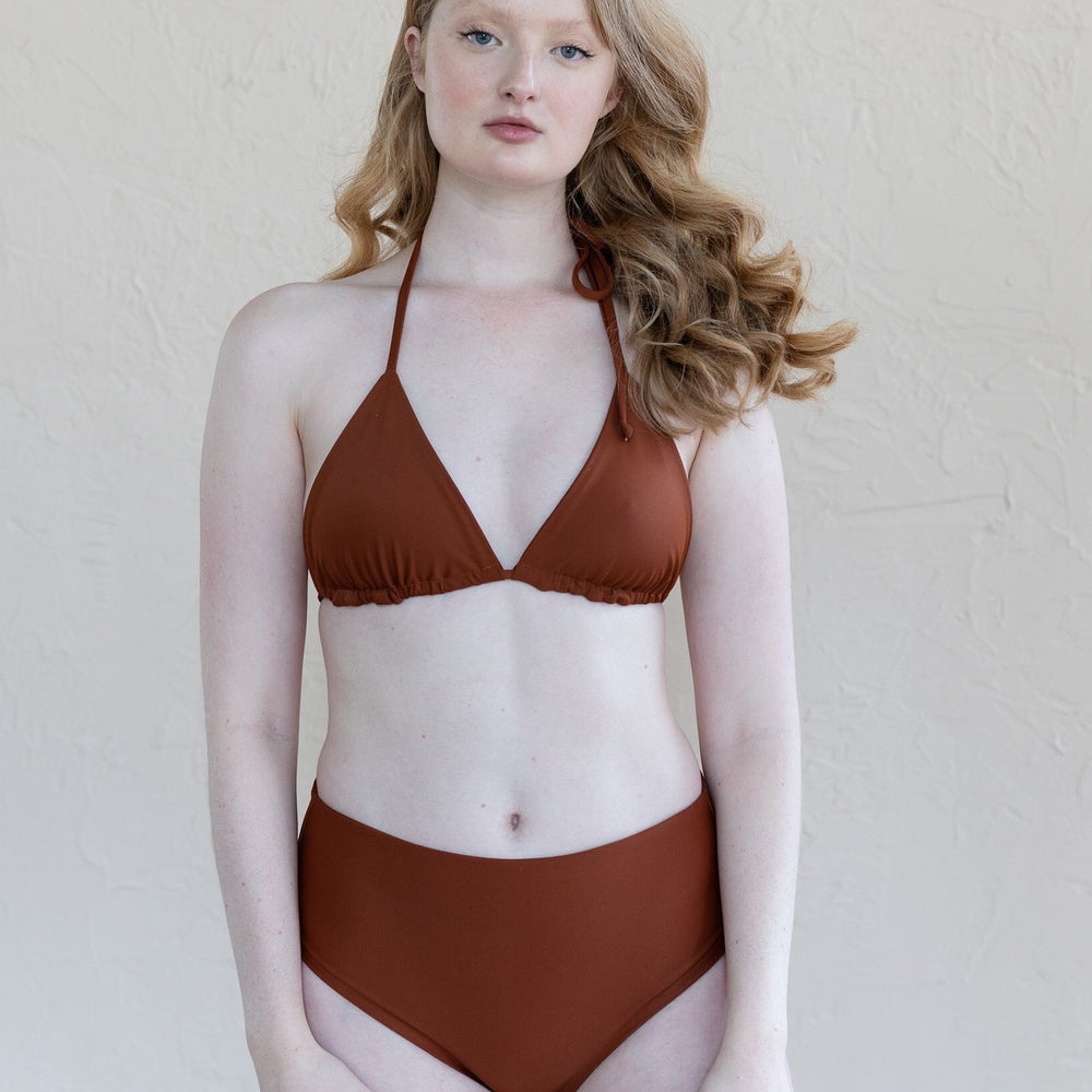 
                      
                        Saturday Swimwear Nova High Waisted Bikini Bottoms - Spice
                      
                    