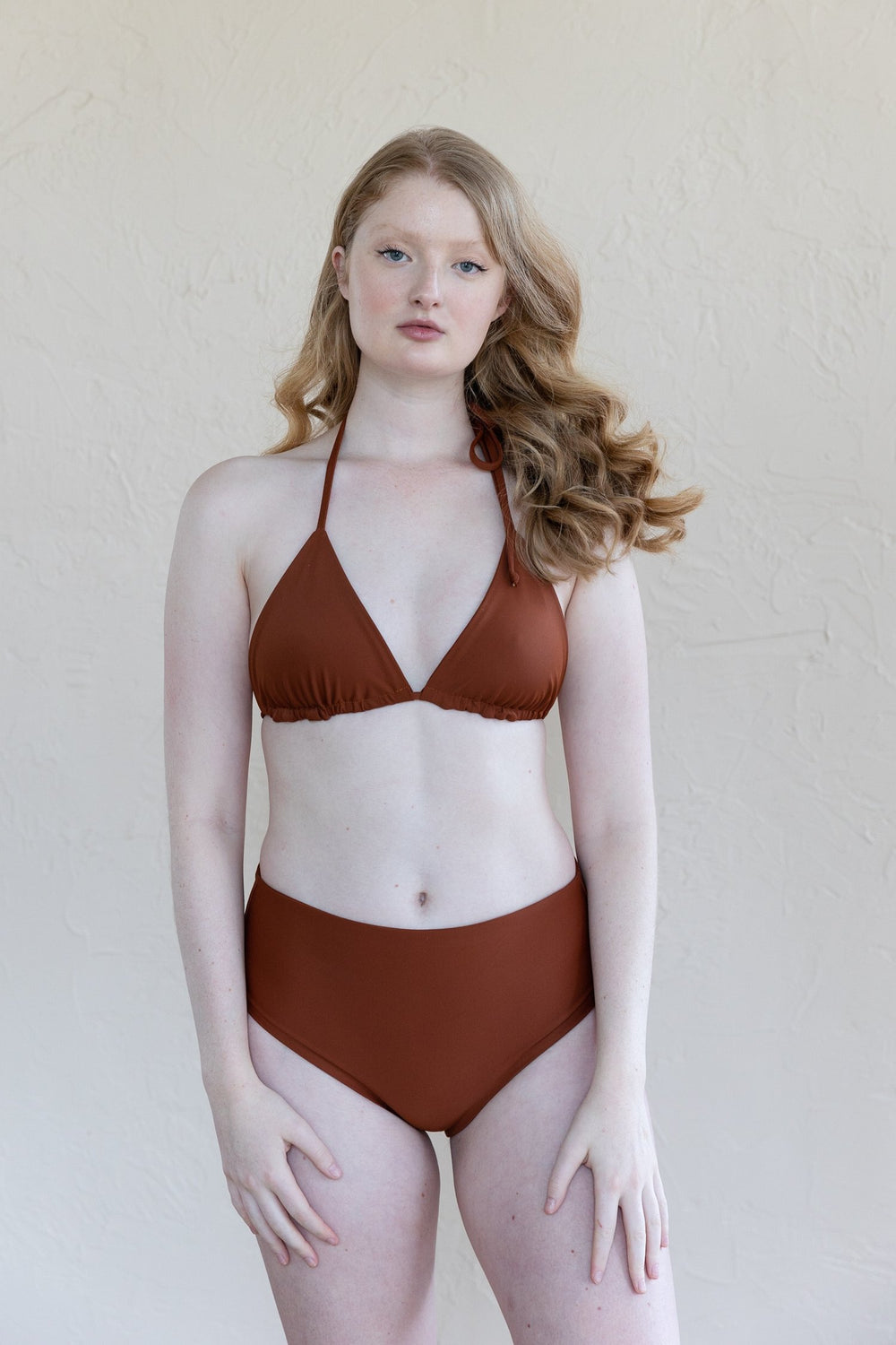 Saturday Swimwear Nova High Waisted Bikini Bottoms - Spice