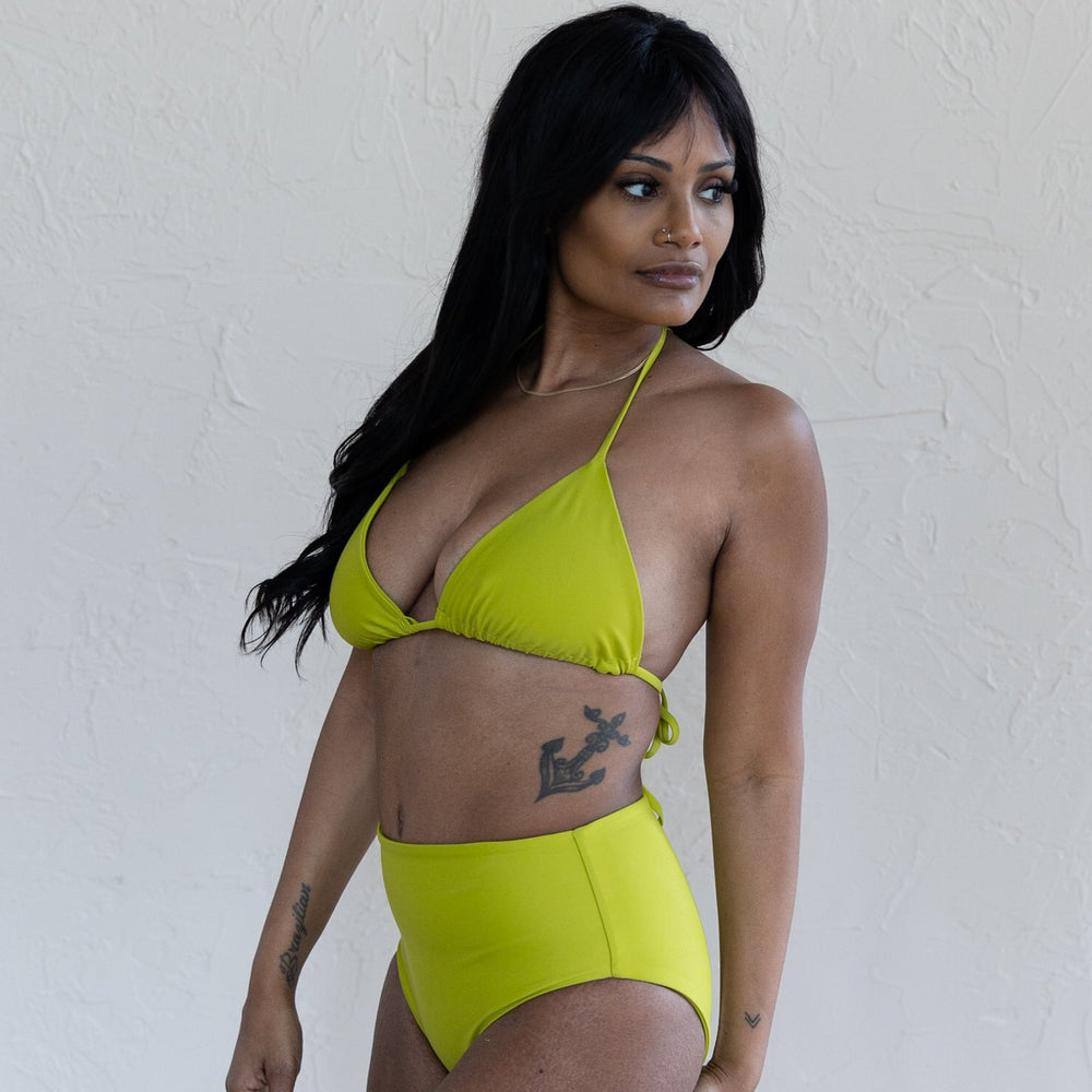 
                      
                        Saturday Swimwear Nova High Waisted Bikini Bottoms - Zest
                      
                    