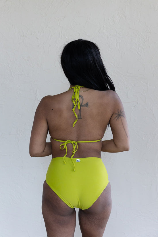 Load image into Gallery viewer, Saturday Swimwear Nova High Waisted Bikini Bottoms - Zest
