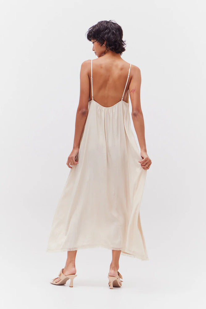 
                      
                        Keira Raw Edge Satin Midi Dress
                      
                    