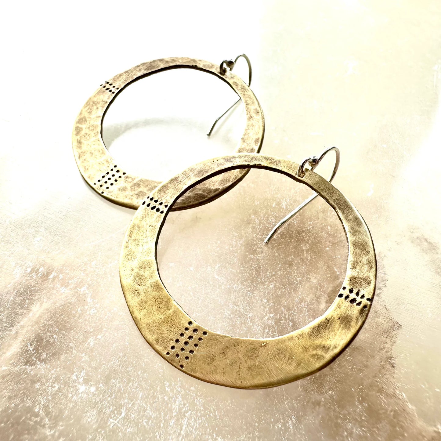 Jennifer Kahn Brass Origen's Divine Earrings
