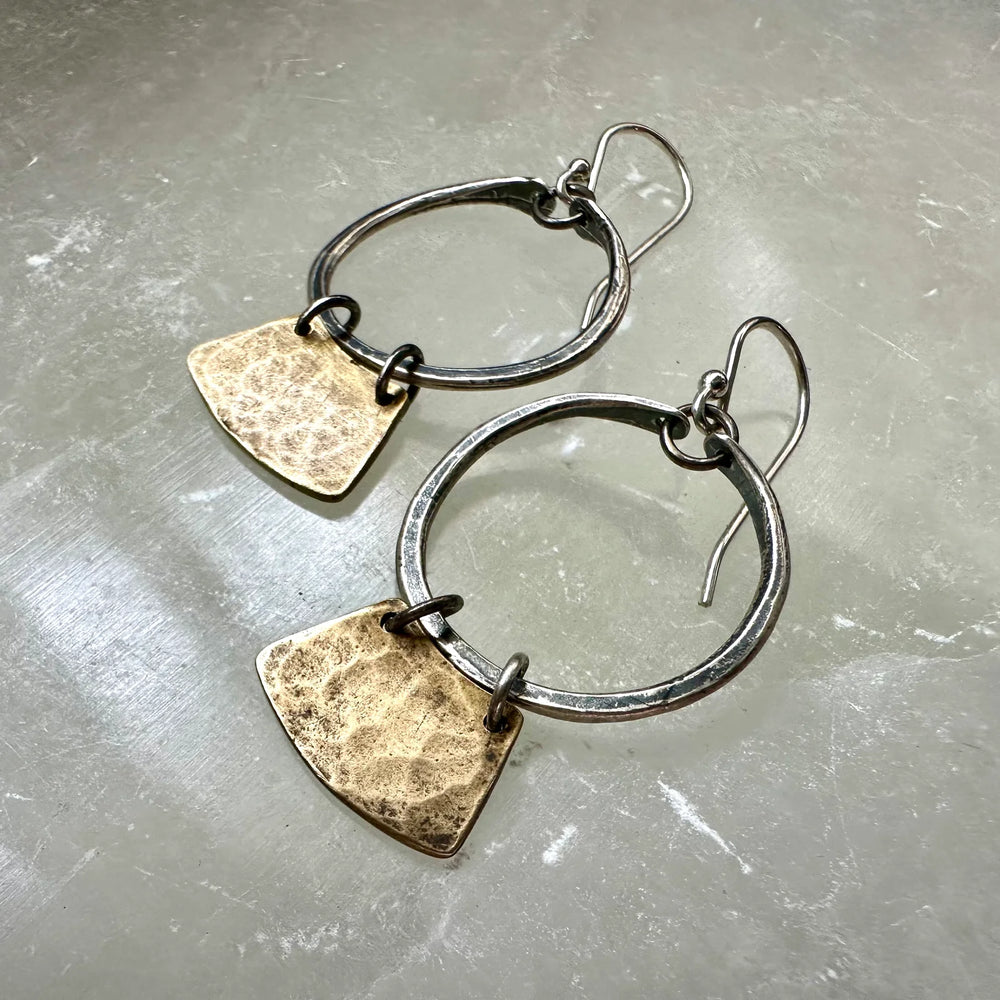 Jennifer Kahn Keyhole Mezzaluna Earrings