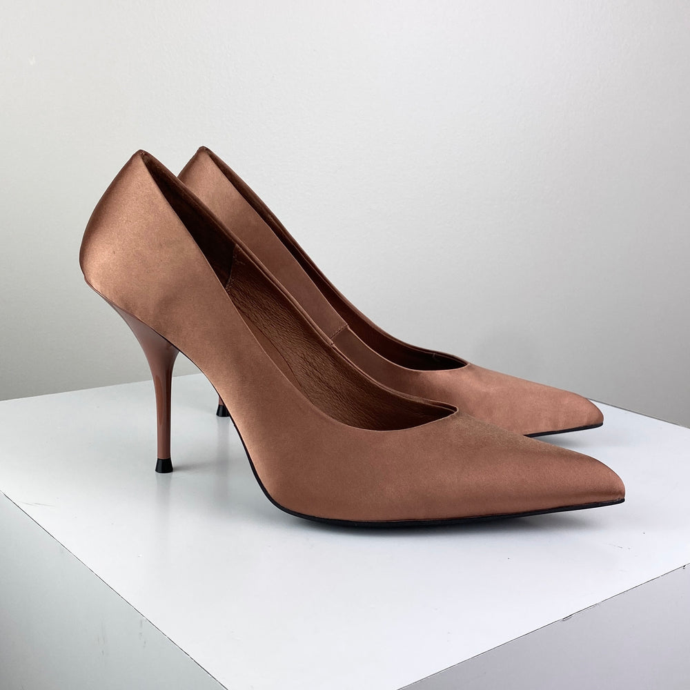 
                      
                        Jeffrey Campbell Satisfied Dress Pump - Copper Satin
                      
                    