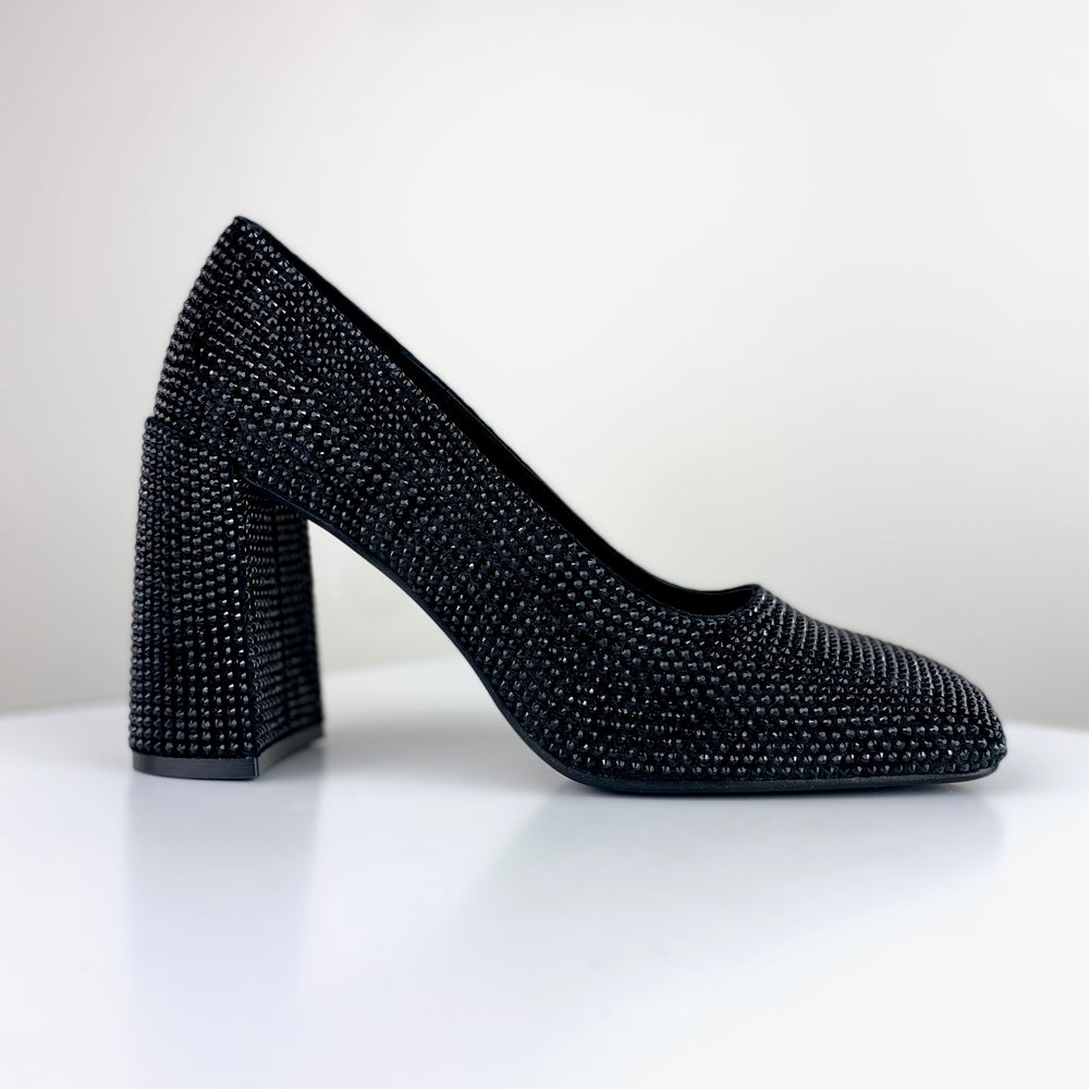 Jeffrey Campbell Gemmin High Heel Gem Pump - Black Combo