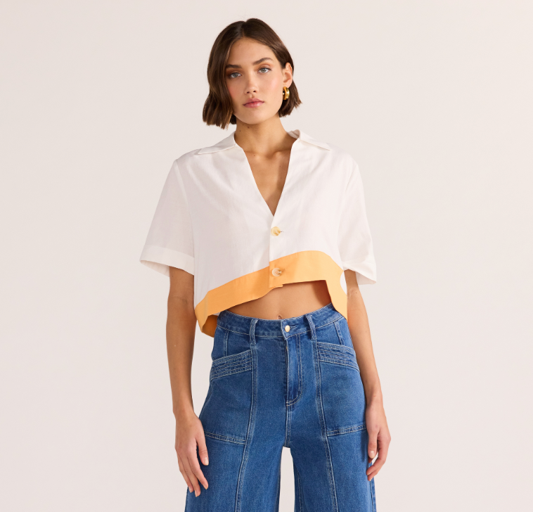 Find the Alora Wave Crop Shirt by MINKPINK at Harbour Thread for fresh spring style. 