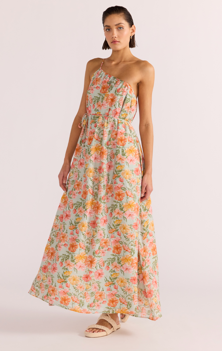 Shop the one-shoulder Lorelei Maxi Dress by MINKPINK at Harbour Thread for spring-ready style. 